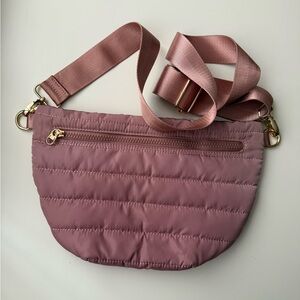 Pretty Simple brand Elegant Pink/Mauve Crossbody Bag Like New